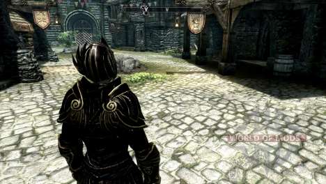 Noir et or-elfes armor pour Skyrim