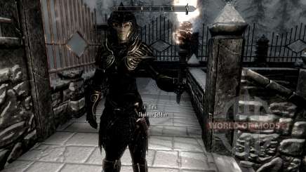 Noir et or-elfes armor pour Skyrim