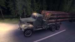 Neige de camion de bois KrAZ vieux pour Spin Tires