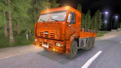 KAMAZ 65117 schlammig-Orange für Spin Tires
