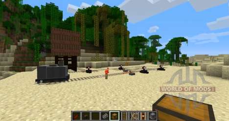 Recyclé Kraft rails pour Minecraft
