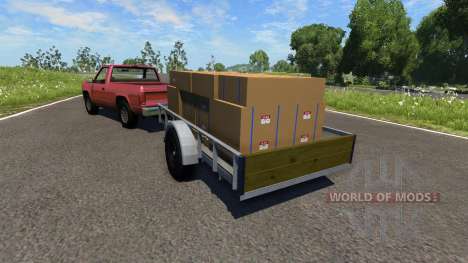Pickup-LKW mit Anhänger für BeamNG Drive