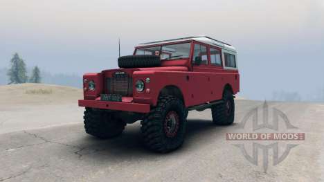 Land Rover Defender Red für Spin Tires