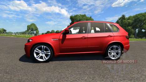 BMW X5M Red für BeamNG Drive