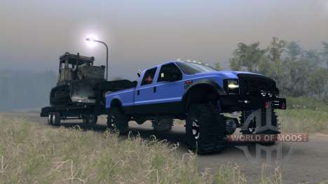 Ford F-350 Super Duty 6.8 2008 GooseNeck pour Spin Tires