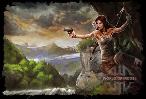 Les vêtements et les armes de Lara Croft pour Skyrim