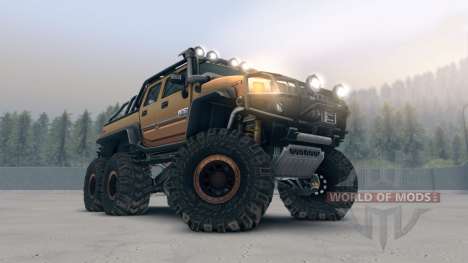 Hummer H2 SUT 6x6 pour Spin Tires