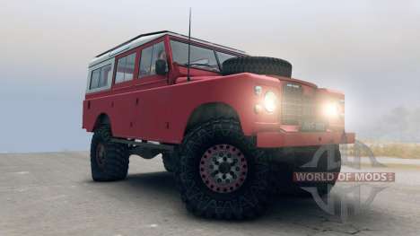 Land Rover Defender Red für Spin Tires