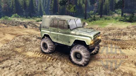УАЗ-469 Monster Truck v3 pour Spin Tires
