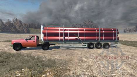 Gavril D-Series full size logging trailer für BeamNG Drive
