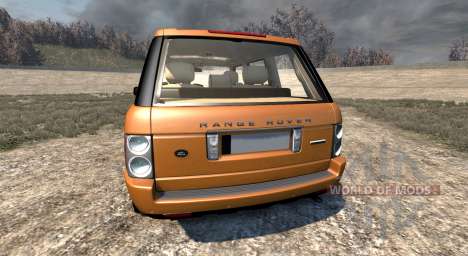 Range Rover Supercharged 2008 [Orange] pour BeamNG Drive