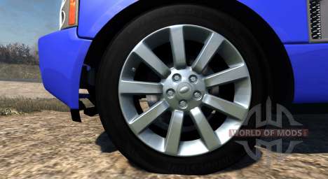 Range Rover Supercharged 2008 [Blue] pour BeamNG Drive