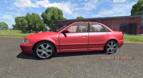 Audi S4 2000 [Pantone Red 032 C] für BeamNG Drive