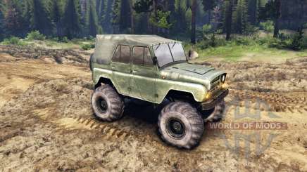 УАЗ-469 Monster-Truck-v3 für Spin Tires