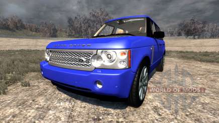 Range Rover Supercharged 2008 [Blue] pour BeamNG Drive