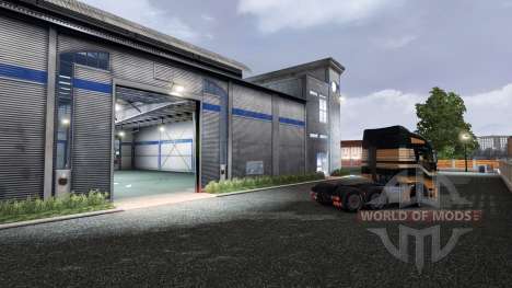 Auparavant, ouverture de porte de garage pour Euro Truck Simulator 2