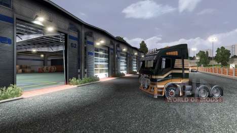 Auparavant, ouverture de porte de garage pour Euro Truck Simulator 2