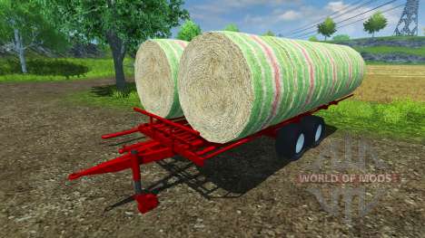 Die Abholung der Rundballen für Farming Simulator 2013