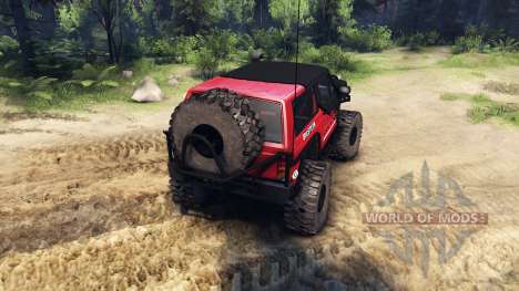 Jeep Cherokee XJ v1.1 Rough Country red clean für Spin Tires