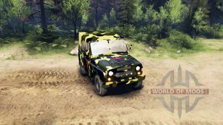 Camouflage UAZ für Spin Tires