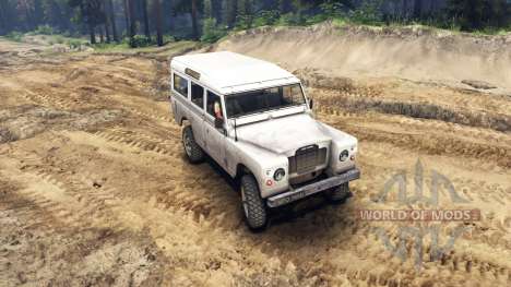 Land Rover Defender White für Spin Tires