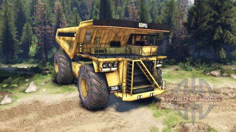 Mining truck für Spin Tires