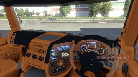 Innenraum für DAF-Rot & Orange für Euro Truck Simulator 2