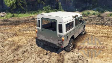 Land Rover Defender Cyan pour Spin Tires