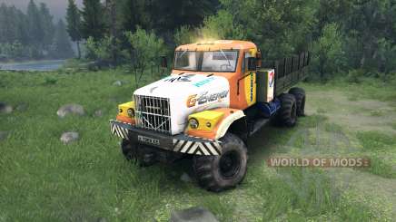 KrAZ-255 dans une nouvelle couleur pour Spin Tires