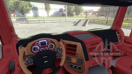 Innenraum für DAF-Rot & Orange für Euro Truck Simulator 2