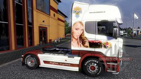 Couleur-Les sur un tracteur Scania pour Euro Truck Simulator 2
