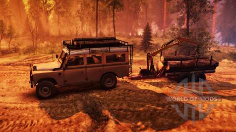 Land Rover Defender Series III v2.2 Sand pour Spin Tires
