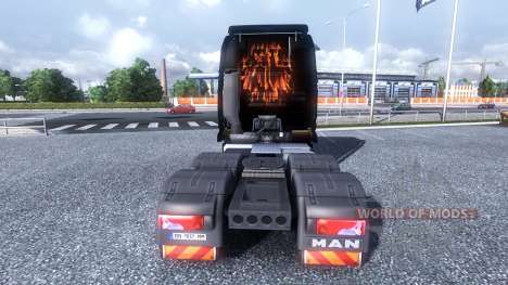 Couleur-Rammstein - sur le camion MAN pour Euro Truck Simulator 2