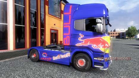 Couleur-Red Bull - camion Scania pour Euro Truck Simulator 2