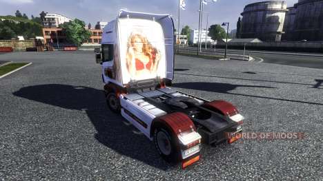 Couleur-Les sur un tracteur Scania pour Euro Truck Simulator 2