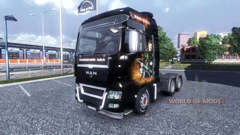 Couleur-Rammstein - sur le camion MAN pour Euro Truck Simulator 2