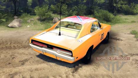 Dodge Charger General Lee pour Spin Tires