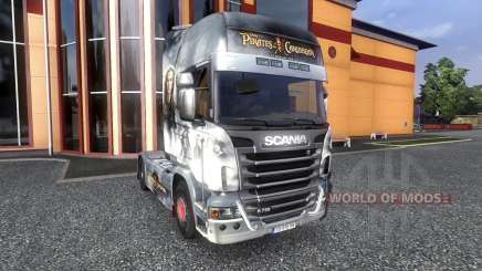 Couleur-Pirates des Caraïbes - sur tracteur Scania pour Euro Truck Simulator 2