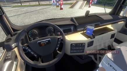 Neue Innenausstattung für den MANN tagaca für Euro Truck Simulator 2
