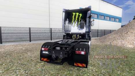 Couleur-Monster Energy - sur un tracteur Renault pour Euro Truck Simulator 2