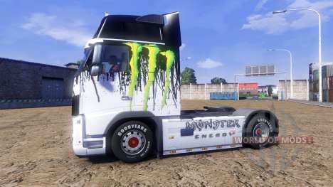 Couleur-Monster Energy - camion Volvo pour Euro Truck Simulator 2