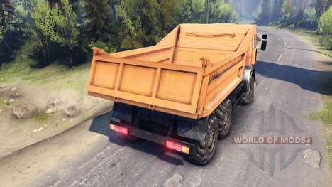 KamAZ-6520 dump truck 6x6 für Spin Tires