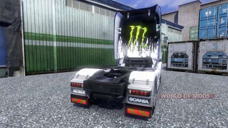 Couleur-Monster Energy - camion Scania pour Euro Truck Simulator 2