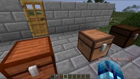 Coffres de différents types de bois pour Minecraft