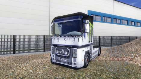 Couleur-Monster Energy - sur un tracteur Renault pour Euro Truck Simulator 2