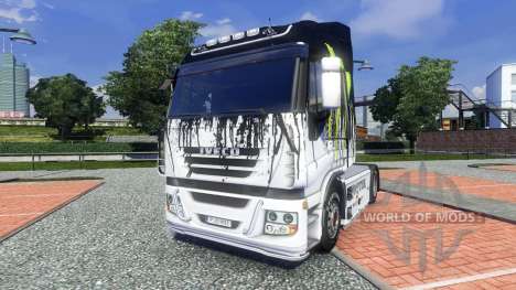 Couleur-Monster Energy - pour Iveco camion pour Euro Truck Simulator 2