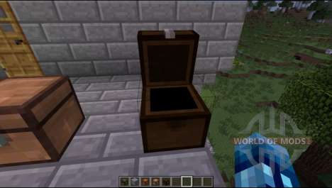 Coffres de différents types de bois pour Minecraft