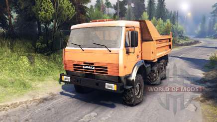 KamAZ-6520 dump truck 6x6 für Spin Tires