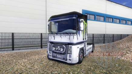Farbe-Monster Energy - auf einer Sattelzugmaschine Renault Magnum für Euro Truck Simulator 2