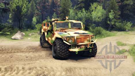 Die GAZ-2975 Tiger camo für Spin Tires